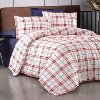 Σετ Παπλωματοθήκη Βαμβακερή Μονή (Π: 160cm x Μ: 240cm) - 2220929116 Καρό