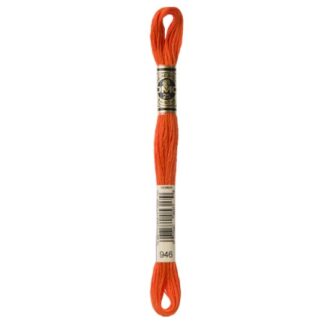 DMC Κλωστή Κεντήματος Μουλινέ 117 Βαμβακερή 946 Burnt Orange Medium