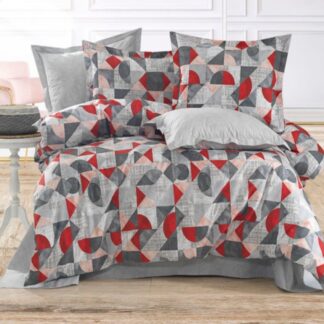 Σετ Σεντόνια Βαμβακερά Υπέρδιπλα 2220539145 (Π: 220cm x Μ: 240cm) – Γεωμετρικό