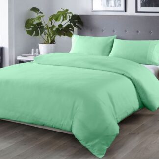 Σετ Σεντόνια Βαμβακερά Διπλά 2220348185 (Π: 200cm x Μ: 240cm) – Μονόχρωμα Μέντα