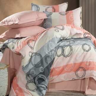 Σετ Σεντόνια Βαμβακερά Ημίδιπλα 2520739243-1 με Λάστιχο (Π: 120cm x Μ: 200cm x Υ: 25cm) – Γεωμετρικό