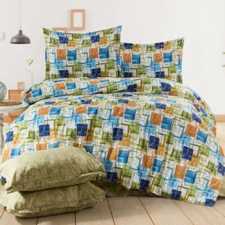 Σετ Κουβερλί Polycotton King Size (Π: 260cm x Μ: 240cm) – 2520876467 Γεωμετρικό