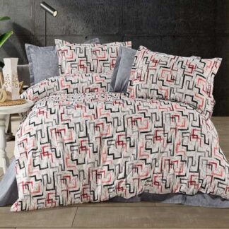Σετ Κουβερλί Polycotton King Size (Π: 260cm x Μ: 240cm) – 2520876469 Γεωμετρικό