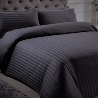 Σετ Σεντόνια Βαμβακοσατέν Διπλά (Π: 200cm x Μ: 240cm) – 2520349664 Μονόχρωμα Γραφίτης