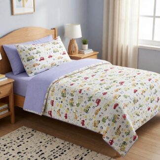 Σετ Σεντόνια Παιδικά Polycotton Διπλά 2220342169-1 με Λάστιχο (Π: 140cm x Μ: 200cm x Υ: 25cm)