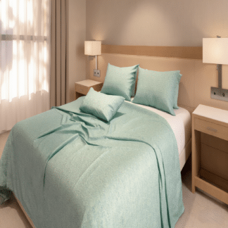 Σετ Σεντόνια Polycotton Μονά 2024434327 (Π: 160cm x Μ: 240cm) – Μονόχρωμα Πετρόλ