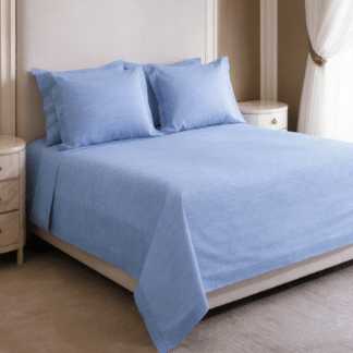 Σετ Πάπλωμα Polycotton Mονό (Π: 160cm x Μ: 240cm) – 2224944341 Μονόχρωμο Σιέλ