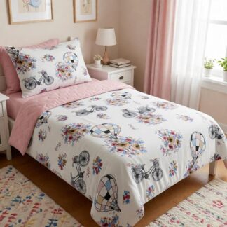 Σετ Σεντόνια Polycotton Μονά 2520436297 (Π: 160cm x Μ: 240cm) – Floral