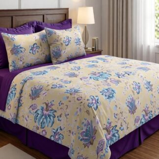 Σετ Κουβερλί Βαμβακερό King Size (Π: 260cm x Μ: 240cm) – 2520879289 Floral