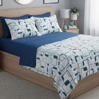 Σετ Παπλωματοθήκη Polycotton King Size (Π: 260cm x Μ: 240cm) - 2520126518 Γεωμετρικό