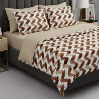 Σετ Παπλωματοθήκη Polycotton King Size (Π: 260cm x Μ: 240cm) - 2520126523  Γεωμετρικό