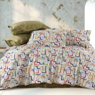 Σετ Παπλωματοθήκη Polycotton King Size (Π: 260cm x Μ: 240cm) - 2520126533 Γεωμετρικό