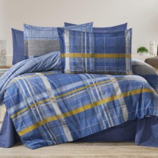 Σετ Παπλωματοθήκη Polycotton King Size (Π: 260cm x Μ: 240cm) - 2520126534 Γεωμετρικό