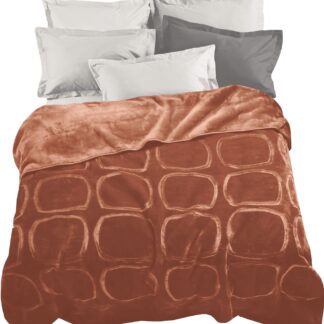 Κουβέρτα Ανάγλυφη Υπέρδιπλη 220x240cm – 2520550202 Camel