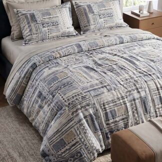 Σετ Πάπλωμα Βαμβακερό King Size (Π: 260cm x Μ: 240cm) - 2520249338 Γεωμετρικό