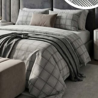 Σετ Κουβερλί Βαμβακερό Μονό (Π: 160cm x Μ: 240cm) - 2520949341 Γεωμετρικό